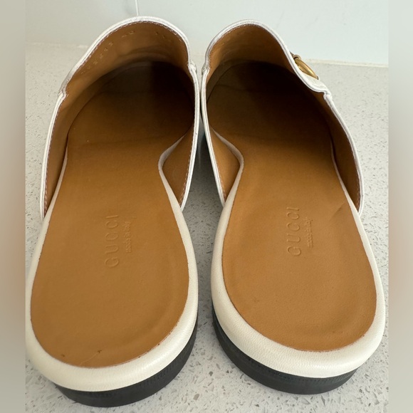 SOLD GUCCI Princetown Loafer Mule Ivory Leather Size EU 40 US 10 - Picture 6 of 9